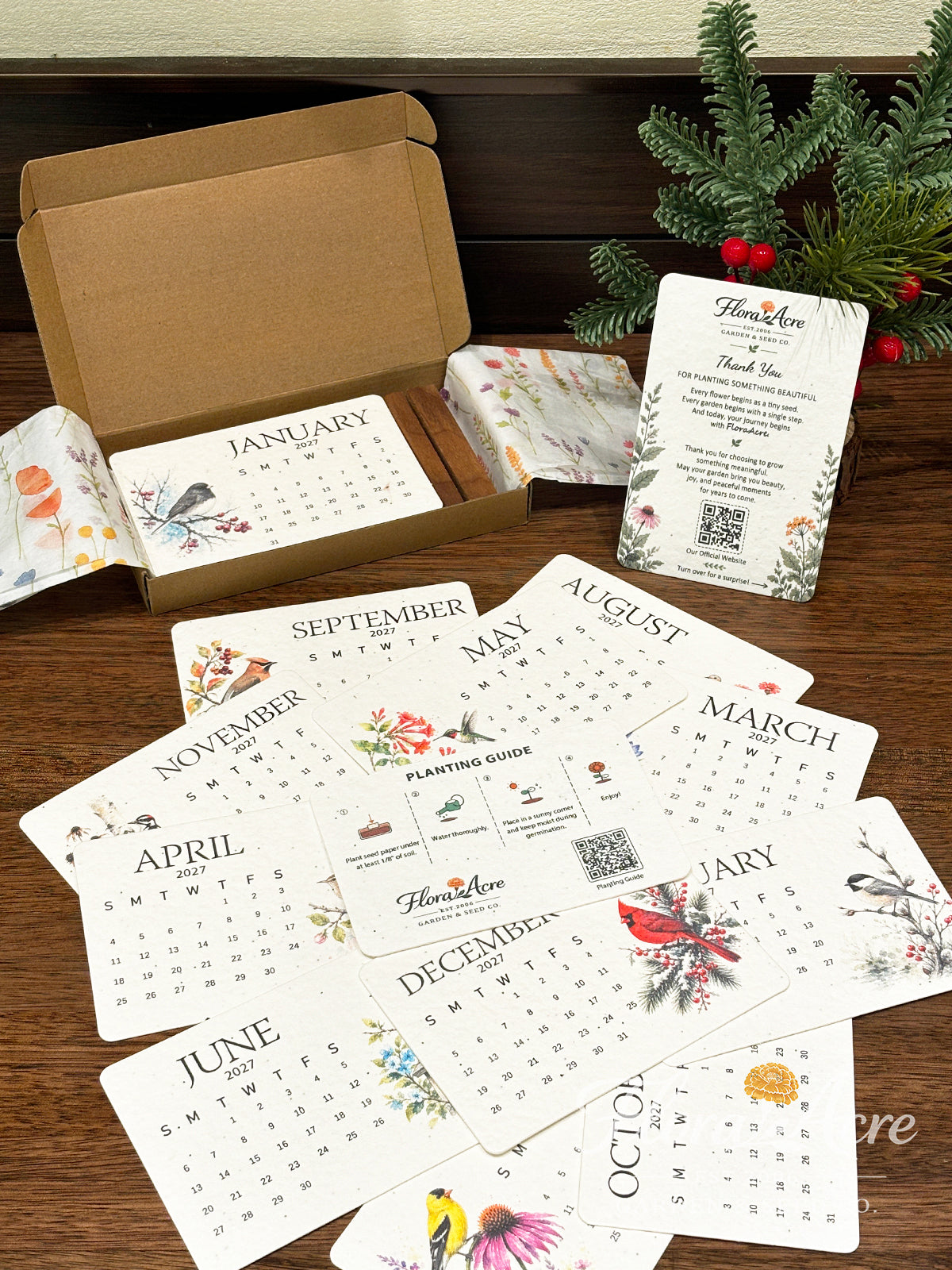 ✨Labor Day Pre-Sale 45% OFF🌱Eco-Friendly Plantable Songbird Seed Calendar 2027