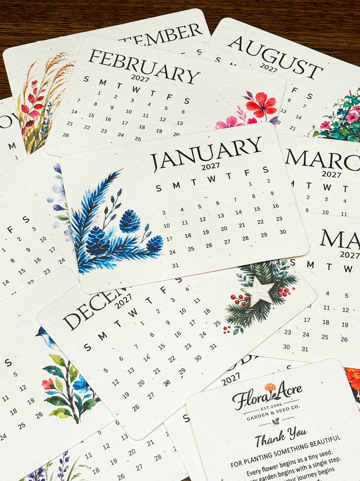 ✨Labor Day Pre-Sale 45% OFF🌱Eco-Friendly Plantable Verdance Seed Calendar 2027