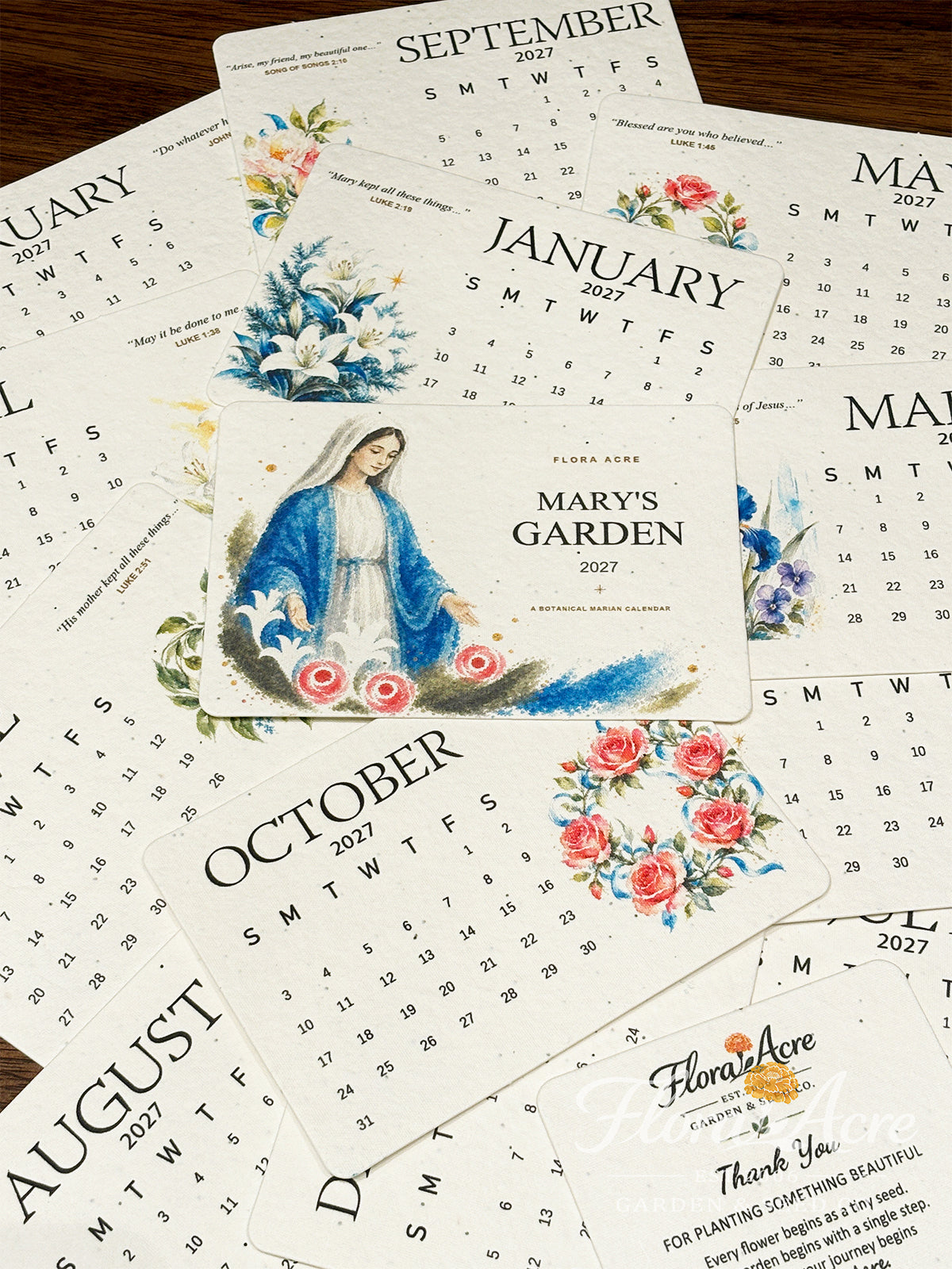 ✨Labor Day Pre-Sale 45% OFF🌱Eco-Friendly Plantable Grace Seed Calendar 2027