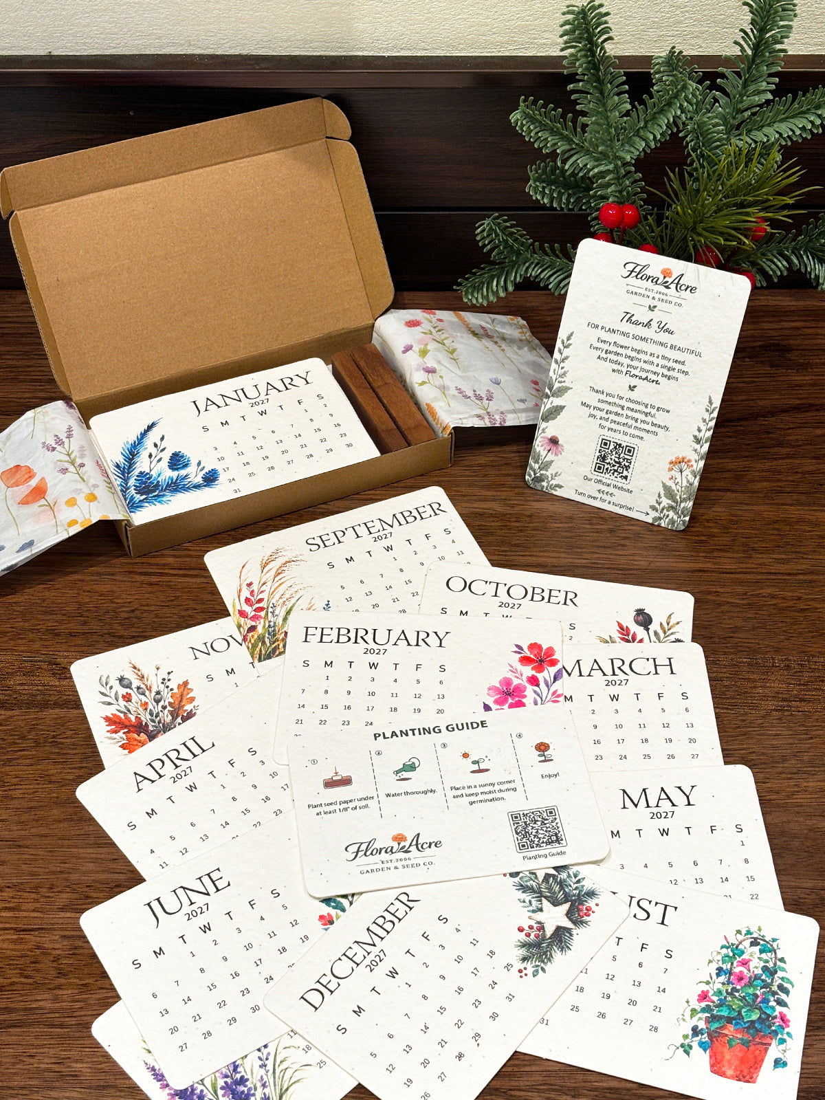✨Labor Day Pre-Sale 45% OFF🌱Eco-Friendly Plantable Verdance Seed Calendar 2027