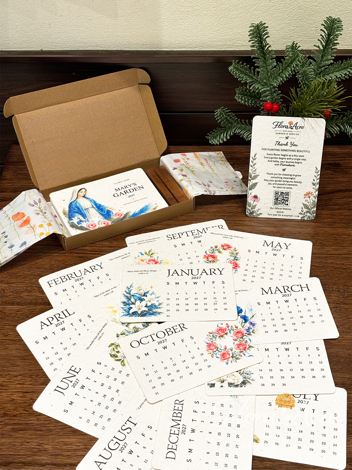 ✨Labor Day Pre-Sale 45% OFF🌱Eco-Friendly Plantable Grace Seed Calendar 2027