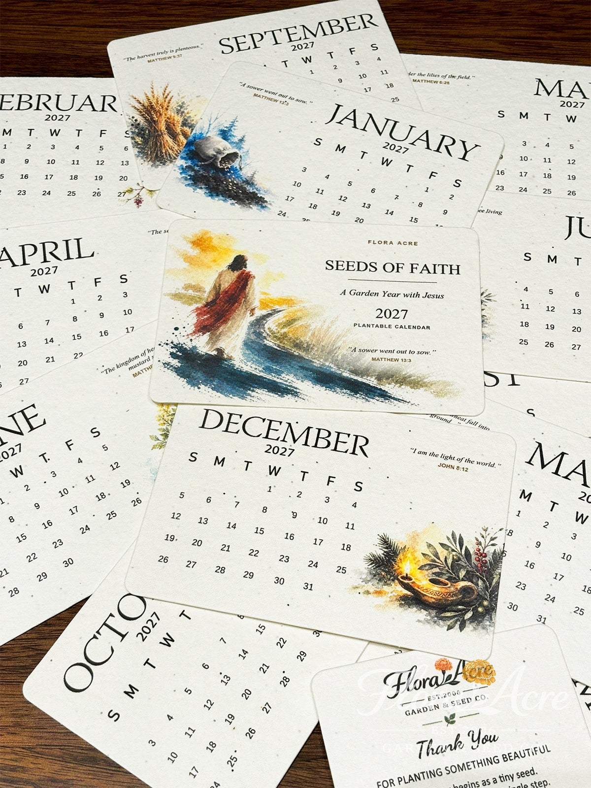 ✨Labor Day Pre-Sale 45% OFF🌱Eco-Friendly Plantable Faith Seed Calendar 2027