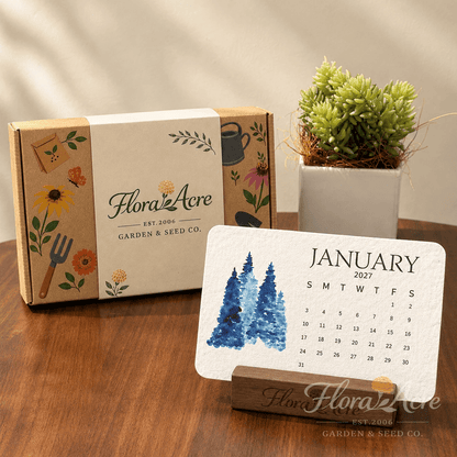 Flora-Acre Plantable Seed Calendar 2027 - Flora Acre